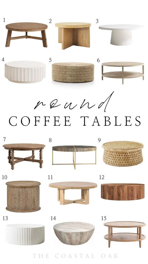 Round Wooden Coffe Table, Joss And Main Coffee Table, Sectional Living Room With Coffee Table, Rugs And Coffee Tables, Round Coffee Table With Poufs, Round Coffee Table Affordable, Coffee Table Trends 2022, Non Wood Coffee Table, Big Circle Coffee Table