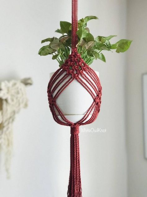 29 Macrame Plant Hanger Patterns | Crafting News 9 Macrame Step By Step, Plant Hanger Diy, Diy Macramé, Art Macramé, Macrame Plant Hanger Tutorial, Free Macrame Patterns, Macrame Plant Hanger Patterns, Plant Hanging, Diy Macrame Plant Hanger