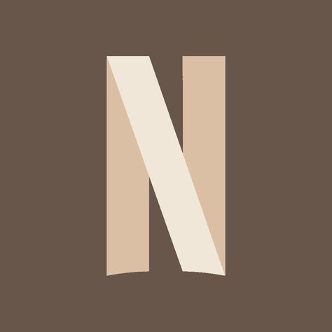 Brown Netflix Icon App, Ascetic App Icons, Netflix Icon Aesthetic Logo, Vintage App Icons Aesthetic Brown, Brown Netflix Icon, Beige Netflix Icon, Netflix Widget Icon, Vintage Phone Icon, Netflix Logo Aesthetic