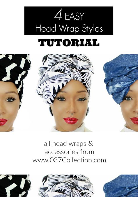 Shirt Head Wrap, African Head Wraps Tutorial, Natural Hair Twa, Styles Ankara, Turban Tutorial, Headwrap Tutorial, Wrap Tutorial, Lazy Hairstyles, Head Wrap Styles