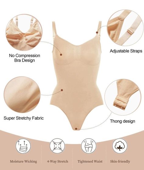 Seamless Shapewear, Compression Bra, Strap Bodysuit, Bodysuit Tops, Body Figure, Shapewear Bodysuit, Bra Types, Cute Swimsuits, Body Shaper