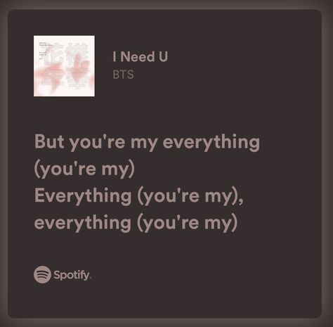 I Need U Lyrics, Bts Songs, Bts Frases, Bts Lyrics, Bts Lyrics Quotes, Bts Song Lyrics, Visual Board, Pop Lyrics, Lyrics Quotes