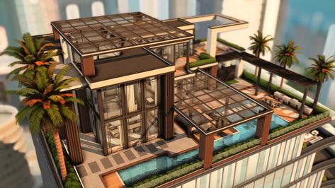 Luxury Penthouse - The Sims 4 Rooms / Lots - CurseForge Sims 4 Fountain View Penthouse, Fountainview Penthouse Sims 4 Renovation, Sims 4 Penthouse Download, Sims 4 Penthouse Floorplan, Penthouse Sims 4, Penthouse Floorplan, Sims 4 Penthouse, Penthouse Building, Penthouse Apartment Floor Plan