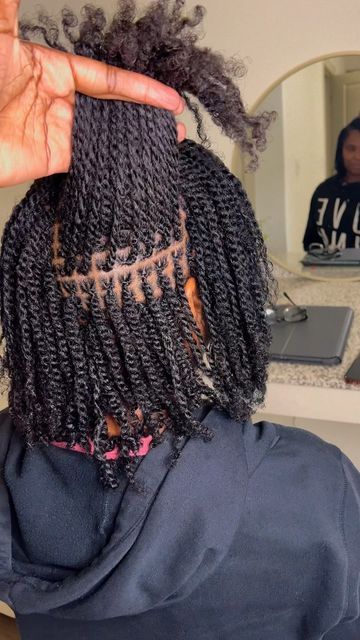 Small Natural Twists, Microtwist Extension, Micro Twists Natural Hair Short, Kinking Braids Hair Styles, Kinking Hair Styles, Mini Twists Natural Hair, Micro Braids Styles, African Soap, Hair Twists Black