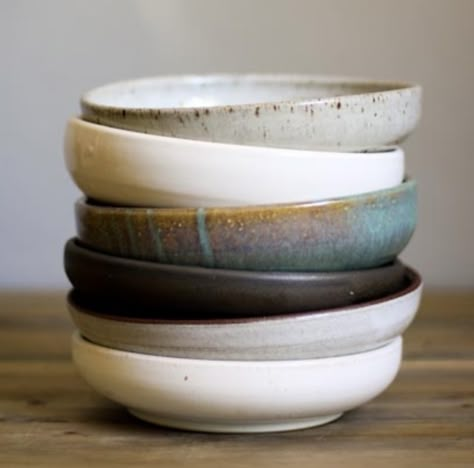 Pasta Bowl  Mayware Ceramics Price: $42  Replace those boring bowls with these! This bowl is perfect for pasta, salad, soup, and the now ever popular acai bowls! Apt Decor, Ceramics Pottery Bowls, Keramik Design, Pasta Bowl, Stoneware Dinnerware, Vintage Dinnerware, Diy Pottery, Daily Ritual, Pasta Bowls