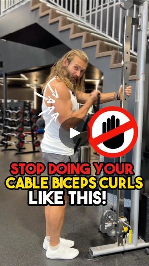 ❌Stop doing your cable biceps curls like this!
.
⚠️Do not get me wrong, this exercise is great BUT we can take it to the next level by simply changing a couple things and making those biceps work way more efficiently by just changing around our body and arm position!
.
⚠️Anytime we have shoulder flexion (think preacher curl), we are able to bias more effort on the end part of the movement (fully contracted), and overload it. Also we can have those biceps firing from the initial position rather than gravity pulling us down and the biceps resting a little. This is why I don’t like standing right beside or on top of the cable, the resistance profile is not that good.
.
👉It’s always about making it HARDER for the muscles we are training not easier, drop your ego, try this out and you’ll never Cable Biceps, Cable Curls, Arm Day Workout, Preacher Curls, Lifestyle Coaching, Arm Day, Couple Things, Biceps Workout, Bicep Curls