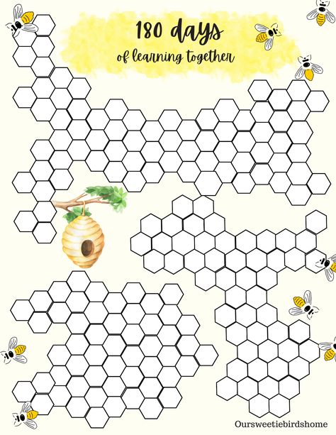 Hi mamas! If you live in a state where you are required to log 180 days of homeschool, this is a fun and simple solution for you to see where you are at in the year. You can print this off and put it in your teacher planner, or on the fridge so your littles can help color in the beehive! #homeschooling #homeschoolhacks #homeschoolschedule #Homeschoolingschedule #scheduleforhomeschooling #homeschool2023 #homeschoolmom #homeschoolfamily #homeschooltips #homeschoolingmusthaves Homeschool Day Tracker, Days Of School Tracker, Homeschool Hours Log, School Tracker, Homeschool Hacks, Free Homeschool Resources, Homeschool Schedule, Free Homeschool, Teacher Planner