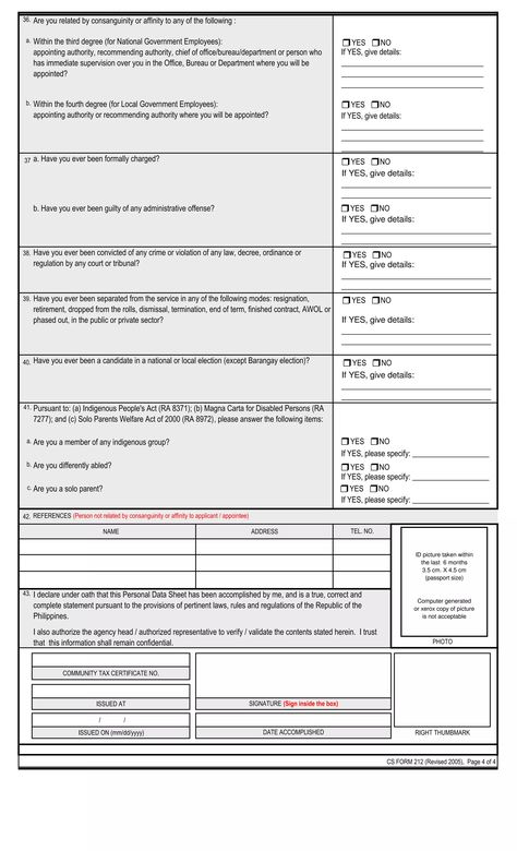 Personal data sheet (pds) 2005 revised | PDF Personal Data Sheet, Proposal Paper, Proposal Writing, Research Proposal, Civil Service, Data Sheets, For Free, Quick Saves