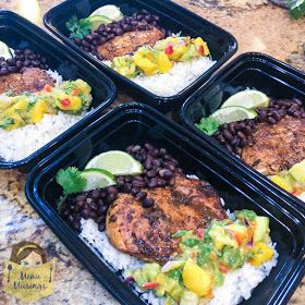 Jerk Chicken Meal Prep, Jerk Chicken Meal, Meatballs Stroganoff, Jerk Chicken Pizza, Cherry Chicken, Beef Meals, Caribbean Jerk Chicken, Mango Avocado, American Mom