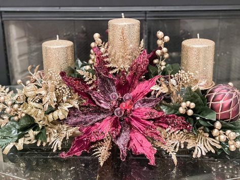 Holiday wedding centerpieces