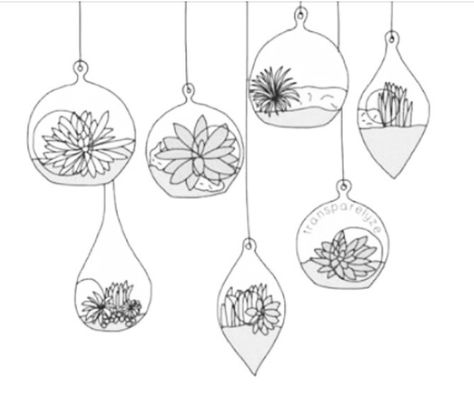 Hanging Plant Doodles, Hanging Plant Drawing, Bowl Drawing, Plant Doodle, Bible Drawing, Doodle Ideas, Dot Journals, 3d Drawings, Plant Drawing