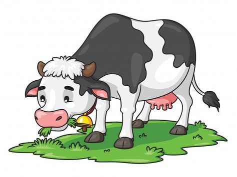 Cow cartoon eating grass Premium Vector | Premium Vector #Freepik #vector #nature #character #cartoon #animal Cow Cartoon Drawing, Cartoon Eating, Farm Cartoon, Grass Drawing, Cow Cartoon, خريطة ذهنية, Cow Vector, Cow Drawing, Cow Clipart