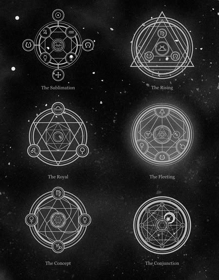 Transmutation Circle, Alchemic Symbols, Sacred Geometry Symbols, Alchemy Symbols, Magic Symbols, 카드 디자인, Occult Art, Sacred Symbols, Geometry Art