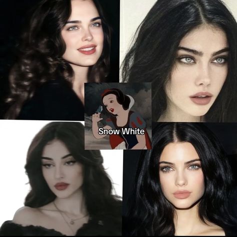 Snow White Makeup Ideas, Long Hair Snow White, Snow White Makeup Tutorial, Dead Snow White Makeup, Snow White Hair And Makeup, Snow White Aesthetic, Snow White Makeup, Extreme Haircut, Haircut Transformation