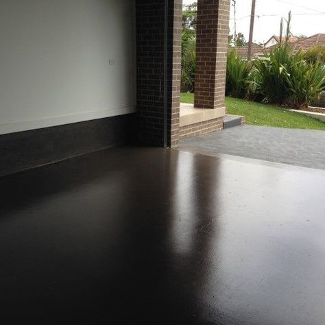 Black Basement Floor Paint, Black Epoxy Garage Floor Ideas, Black Epoxy Garage Floor, Black Epoxy Floor, Black Garage Floor, Concrete Floor Paint, Wallpaper Sydney, Epoxy Floor Basement, Cars Inside