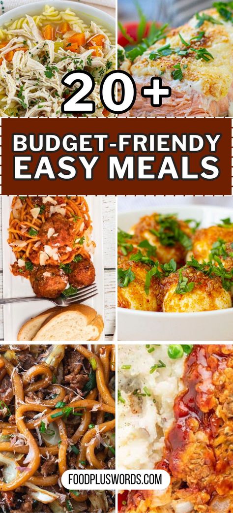 Enjoy these simple dinner solutions with our easy meals collection. Perfect for busy nights, they're healthy, quick, and cheap. Whether you're cooking for one, two, or the whole family, these recipes cater to all. Simplify your meal prep and make dinner time stress-free with these stove-top favorites. Easy Stove Top Meals Cheap, Dinner Ideas When You Have No Food, Easy Meals For A Single Guy, East Week Night Dinners, Stove Top Dinner Recipes, Easy Stove Top Meals Healthy, Easy Cheap Healthy Meals, Cheap Meals For One, Cheap Easy Meals For Two