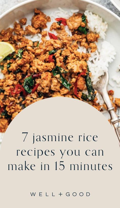 Recipes With Jasmine Rice Dinners, What To Eat With Jasmine Rice, Rice Jasmine Recipes, Sweet Jasmine Rice, Dinner With Jasmine Rice, Recipes For Jasmine Rice, Asian Rice Dishes Easy Recipes, Thai Jasmine Rice Recipes, Jasmine Rice Chicken Recipes