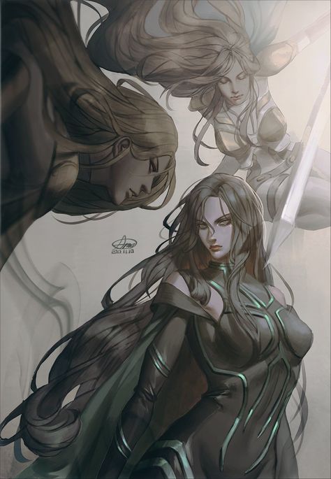 Hela & the Valkyries Marvel Hela, Thor X Loki, Arte Sailor Moon, Marvel Villains, Loki Marvel, Loki Thor, Marvel Girls, Ms Marvel, Marvel Dc Comics