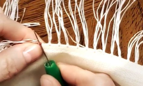 This guide shares how to upcycle a fringe scarf. Learn how to remove the fringe from your scarf in this step-by-step tutorial. Wear A Scarf, Scarf With Fringe, Cooling Scarf, How To Wear A Scarf, Seam Ripper, Cork Crafts, The Fringe, Fringe Scarf, Head Scarf