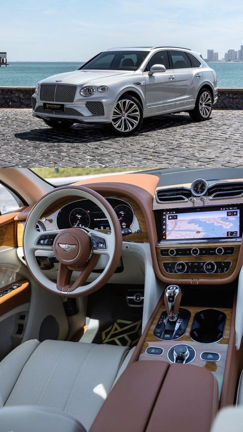 The Bentayga is an all wheel drive 4 door with 5 seats, powered by a 4.0L TWIN TURBO V8 engine that has 404 kW of power (at 6000 rpm) and 770 Nm of torque (at 1960 rpm) via an Eight-speed Automatic. Cars Pfp, Gta 5 Online Cars, Pfp Purple, Bentley Suv, Cars Japan, Modded Cars, Bentley Bentayga, Panoramic Sunroof, Mobile Charging