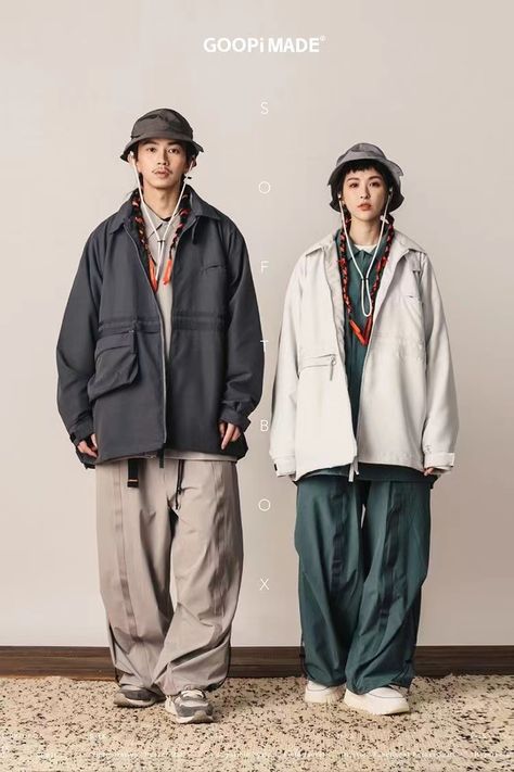 Japanese Street Fashion Men, Japanese Mens Fashion, Asian Streetwear, Japan Outfit, Loch Ness, Americana Fashion, Camping Outfits, Japanese Streetwear, Outdoor Fashion