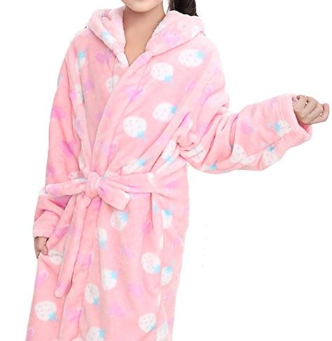 AGOWOO Little Big Kids Girls Flannel Hooded Bath Robe Pajama Pajamas For Girls, Winter Robes, Girls Flannel, Best Bath, Girls Pajamas, Big Kids, For Girls, Pajamas, Bath