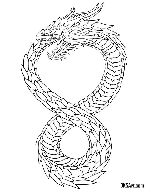 Altered Carbon Dragon Tattoo Design Forearm Tattoo Men Ideas Unique Simple, Wrap Around Dragon Tattoo Stencil, Oroboros Tattoo Design, Tattoo Stencils Dragon, Ouroboros Dragon Tattoo, Altered Carbon Tattoo, Carbon Tattoo, Dragon Oroborus Tattoo, Ouroboros Tattoo Design