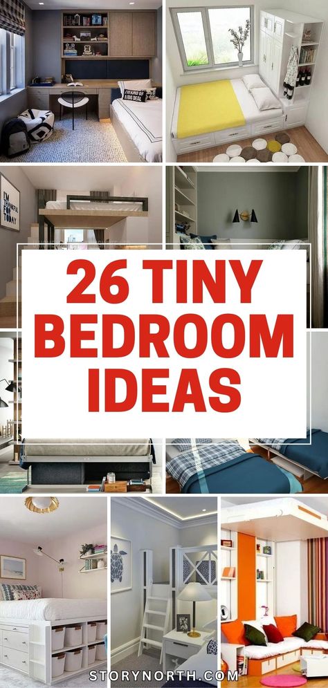 Save this pin for clever #bedroomdecor ideas to transform your small space into a stylish sanctuary. Discover how to maximize every inch with these genius tips! #homedecorideas #smallspaceliving How To Maximize Space In A Small Bedroom, Space Saving Hacks Small Bedrooms, What To Do With A Small Room, Diy Small Bedroom Ideas Space Saving, Small Bedroom Ideas Rental, Small Apartment Room Ideas Tiny Bedrooms, Tiny House Hacks Space Saving, Space Saving Home Ideas, How To Maximize Small Spaces Bedrooms