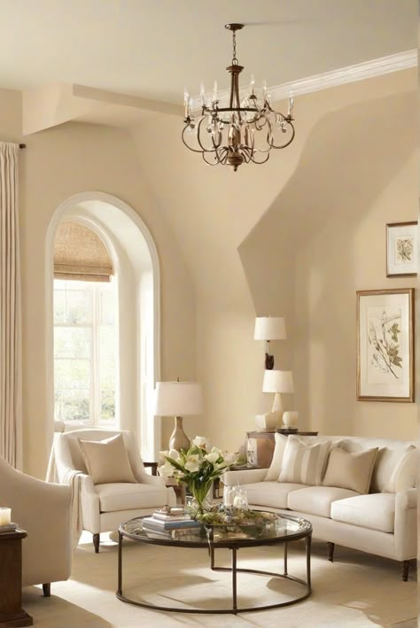 home interior design, interior bedroom design, kitchen designs, living room interior Indoor Colors Paint, Salon Neutral Colors, Indoor Colors Paint Living Rooms, Vanilla Latte Color Wall Living Room, Beige Wall Colour, Living Room Colours 2024, Cream Paint Living Room, Cream Color House, Paint Colors Cream