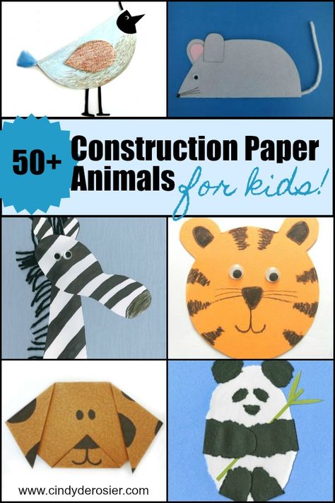 Animal Construction Paper Crafts, Animal Houses Preschool Craft, Brown Construction Paper Crafts, Animal Homes Craft Preschool, Construction Paper Animals, 2nd Grade Construction Paper Crafts, Contact Paper Art For Toddlers, Forest Animal Crafts Fortoddlers To Make, Diy Backdrop Ideas