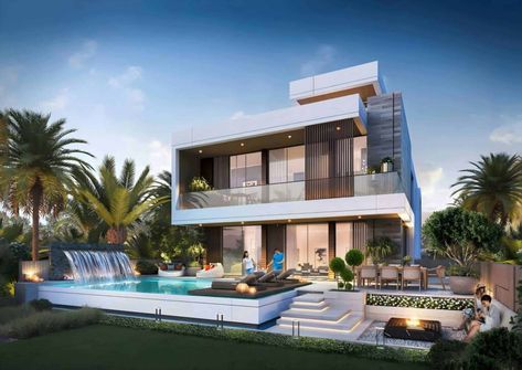 Damac Islands by Damac Properties in Dubai Damac Lagoons, Indoor Cinema, Apartment In Dubai, Sauna Steam Room, Dubai Business, Apartments In Dubai, Water Villa, Maids Room, Real Estates Design