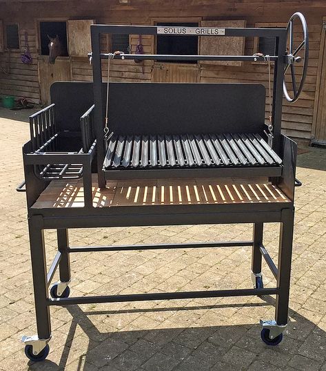 Custom Bbq Grills, Grill Diy, Asado Grill, Barbeque Grill Design, Argentine Grill, Design Grill, Custom Grill, Outdoor Bbq Grill, Barbecue Design