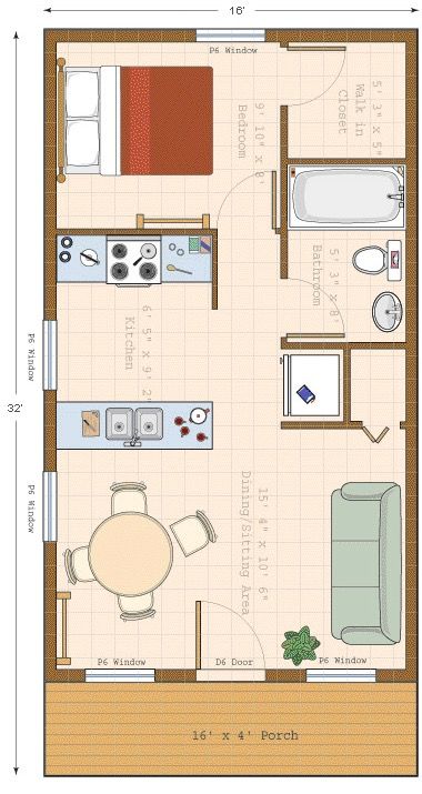 Granny Pod, Shed To Tiny House, Shed House, Small House Floor Plans, Tiny House Inspiration, A Small House, Tiny House Floor Plans, Simple House Plans, Tiny Home Ideas