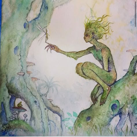 Sidhe Faeries, Forest Fairy Art, Love Is Magic, Playlist Art, Watercolor Art Inspiration, Dnd Board, Fae Art, Storybook Illustration, Folklore Mythology