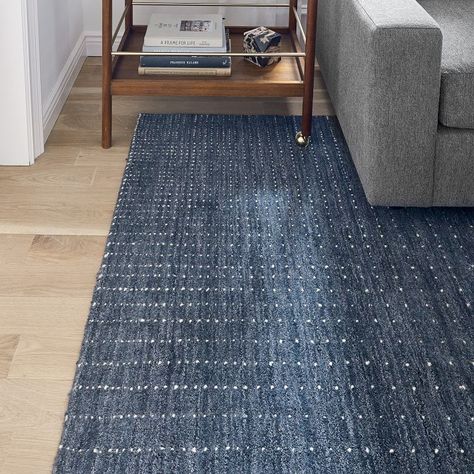 Graduated Dot Rug | West Elm Blue Rugs For Boys Room, Navy Geometric Rug, Indigo Rug Living Room, Rugs For A Blue Couch, Dark Blue Area Rug, Navy Blue Area Rug In Living Room, Modern Blue Rug, Blue Rug Living Room Ideas, Blue Area Rugs In Living Room