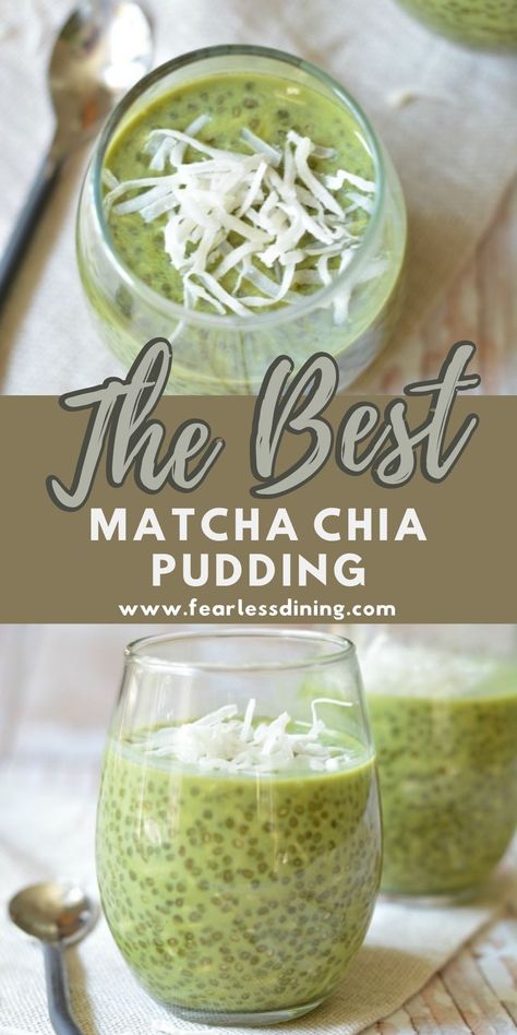 Matcha Chia Pudding, Chia Recipe, Matcha Recipes, Green Tea Recipes, Chia Pet, Chia Seed Recipes, Matcha Recipe, Chia Pudding Recipes, Matcha Green