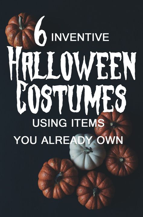 This year’s Halloween costume could already be lurking in your wardrobe... Just a bit of creativity is all it takes to turn simple items you already own into an inventive Halloween costume that is more interesting than your average witch or cat. Check out these 6 ideas for inspiration! #halloweencostume #fancydresscostume #diyhalloweencostume #halloweenparty #halloweenideas #budgethalloween Easy Witch Costume, Cute Witch Costume, Easy Halloween Costume Ideas, Easy Halloween Costume, Halloween Party Dress, Witch Costumes, Black Halloween Dress, Diy Halloween Costume, Diy Trends