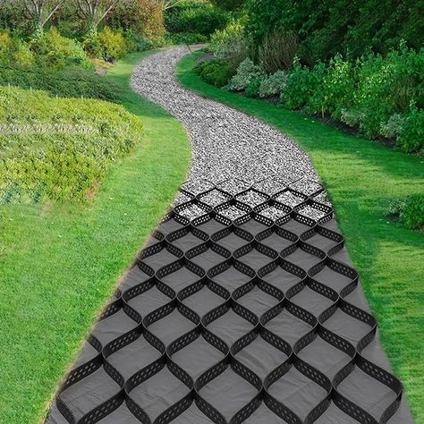 Amazon.com : MIWOOYY 2" Thick Gravel Ground Grid 6.5ft x 33ft - Geo Grid Driveway Stabilization Grids, Gravel Retainer Grid 1885 LBS Per Sq ft, Geocell Geogrid for Walkway Driving RV Parking Slopes and Garden : Patio, Lawn & Garden Ground Grid, Driveway Installation, Tattoo Wallpaper, Permeable Pavers, Shed Base, Drainage Solutions, Garden Edging, Side Yard, Sleeve Tattoo