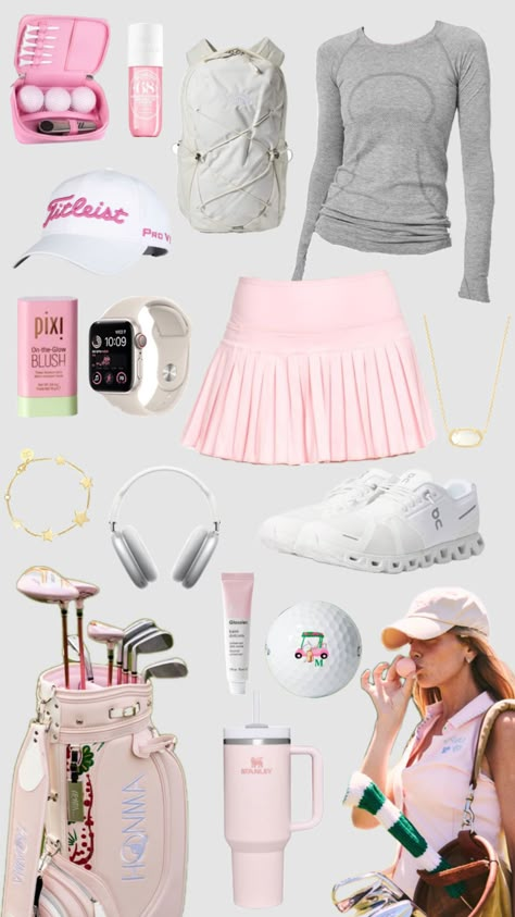 #golf #outfitinspo #preppy #beauty Cute Golf Outfit, Ladies Golf Bags, Golf Preppy, Golf Inspiration, Tennis Outfit, Girls Golf, Cute Dress Outfits, Golf Attire, Golf Wear