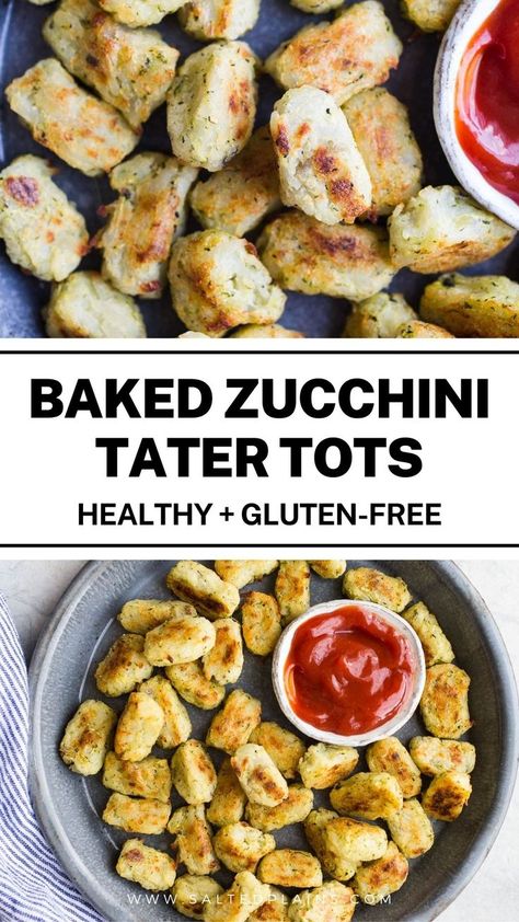 Elevate your snacking game with Healthy Baked Zucchini Tater Tots! These 4-ingredient delights, made with fresh zucchini and russet potatoes, are perfect as a side dish, appetizer, or snack. Plus, they're gluten-free and vegan! Ready to try this crowd-pleaser? Check out the recipe and enjoy a healthier treat today! Zucchini Tater Tots, Zucchini Tots, Sweet Potato Cornbread, Tater Tot Recipes, Fresh Zucchini, Baked Zucchini, Bake Zucchini, Healthy Baked, Easy Side Dish