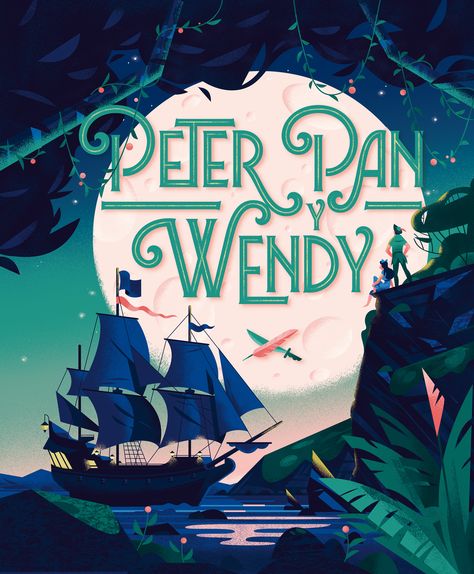 Consultez ce projet @Behance : \u201cPETER PAN\u201d https://www.behance.net/gallery/52148615/PETER-PAN Peter Pan Book, Peter Pans, Peter Pan And Wendy, Peter Pan Art, J M Barrie, Peter Pan Disney, Peter And Wendy, 동화 삽화, Adventure Novels