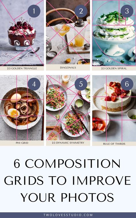 Rules Of Thirds Photography Ideas, Composition Grid, Photography Composition Rules, Rule Of Thirds Photography, Types Of Composition, Food Photography Lighting, Food Photography Composition, The Rule Of Thirds, Photography Rules