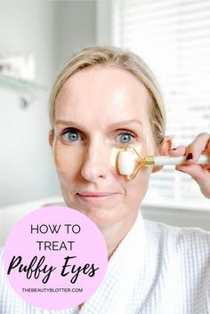 HOW TO GET RID OF UNDER EYE BAGS | I am sharing my best tips & product recommendations for how to get rid of under eye bags on the blog today, including some great bargain options. I share my tried and true puffy eye remedy. #undereyebags #undereyebagsremedy #over40 #puffyeyes Origins Ginzing Eye Cream, Undereye Bags Remedy, Puffy Eyes Remedy, Puffy Eye, Baggy Eyes, Antiaging Skincare, Beauty Counter, Under Eye Puffiness, Skincare Routines