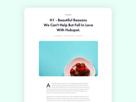 Blog Single Post / Blog Article by prabhsng Blog Post Design Inspiration, Blog Ui Design, Blog Article Design, Page Design Ideas, Blog Post Design, Ui And Ux Design, Ui Design Trends, App Interface Design, Ux Design Inspiration