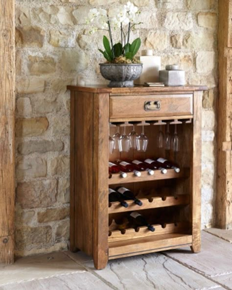 Avenue 555 on Instagram: “Bordeaux Wine Cabinet .. For those who enjoy a tipple, this wine cabinet is imagined in mango wood and features plenty of space to store…” Antique Wine Cabinet, Diy Wine Cabinet, Wine Cabinet Diy, Small Wine Cabinet, Wooden Wine Cabinet, Interior Wardrobe, Crate Nightstand, Amy Wine, Log Cabin Furniture