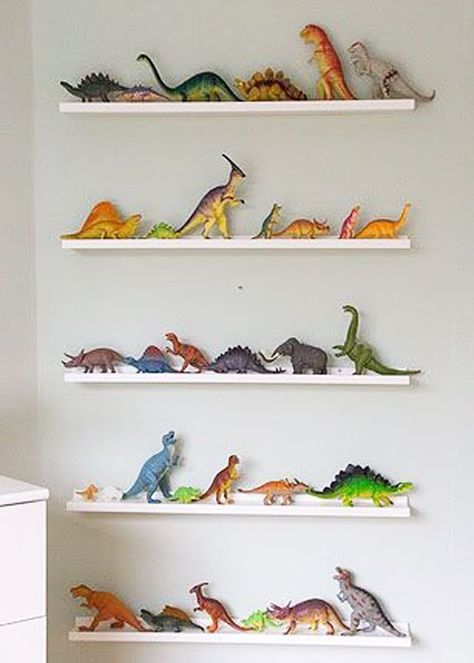 Beautifully Organized: Collections Dinosaur Boys Room, Dinosaur Bedroom, Dinosaur Room, Toddler Bedrooms, Boy Bedroom, Toy Rooms, Big Boy Room, Boys Bedrooms, Boy's Bedroom