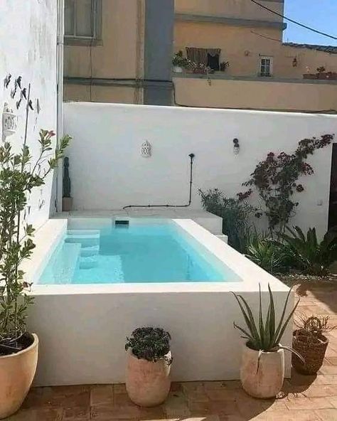 Small Swimming Pool, Mini Swimming Pool, Piscinas Pequeñas, Kleiner Pool Design, Pools For Small Yards, Cheap Pool, Pool Hacks, Small Swimming Pools, Mini Pool