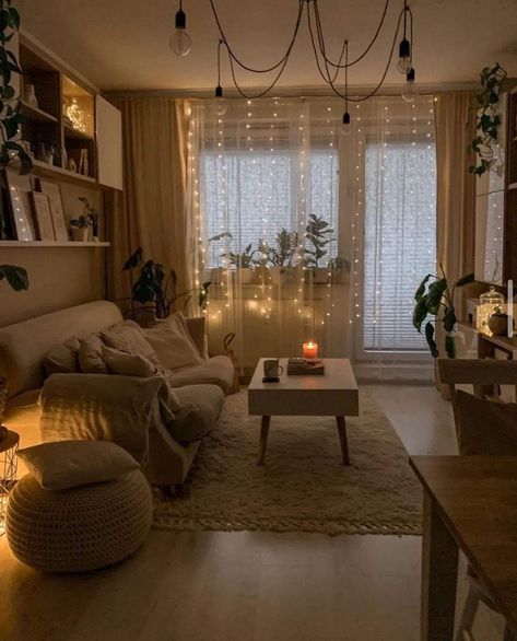 Aesthetic Brown Living Room, Cozy Atmosphere Aesthetic, Earthy Apartment Aesthetic Living Room, Cozy Grey Couch Living Room, Relaxing At Home Aesthetic, Maximalist Decor Small Spaces Living Room, Cozy Room Inspo Comfy, Colorful Cozy Living Room, Warm Cozy Apartment