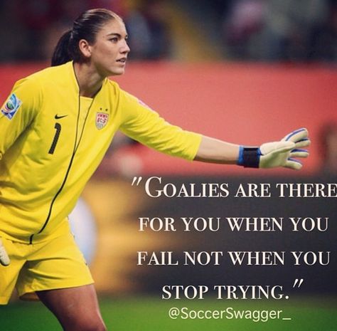 Failing and not trying are two very, very different things. Know the difference. I am not a goalie but I know this is true Goalie Quotes Soccer, Goalkeeper Quotes Motivation, Soccer Goalie Quotes, Soccer Keeper Quotes, Goalkeeper Motivation, Quotes About Soccer, Goalkeeper Quotes, Soccer Player Quotes, Keeper Quotes