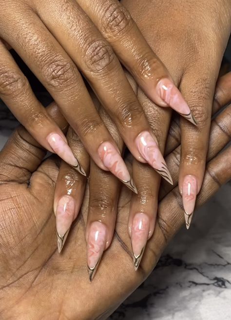 Stiletto Nails Designs Classy, Acrylic Nails Almond Shape, Tapered Square Nails, Acrylic Toe Nails, Sassy Nails, Classy Nail Designs, Fancy Nails Designs, Girly Acrylic Nails, Stiletto Nails Designs